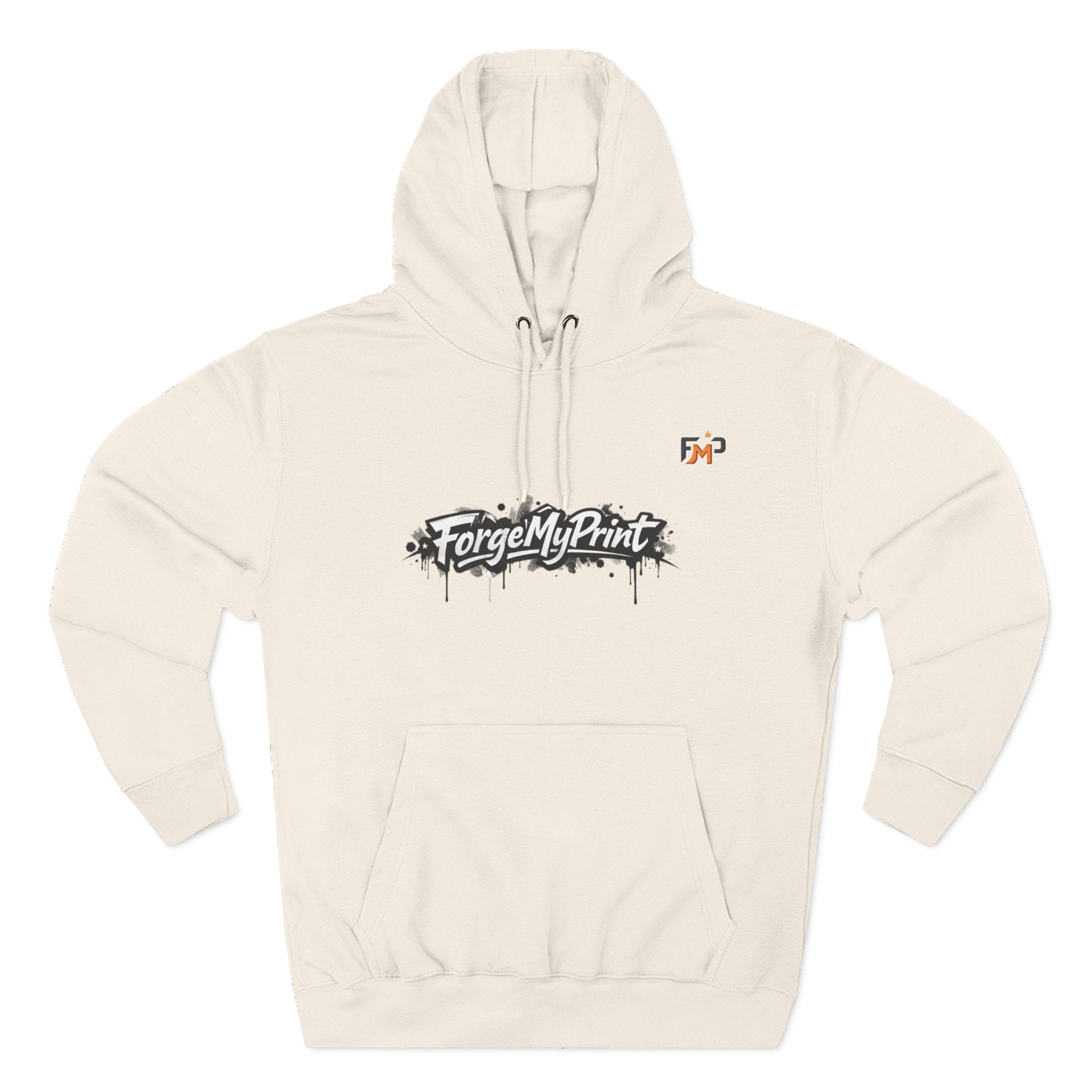 Personalized Pullover Hoodie — Three-Panel Fleece Pullover with customizable images