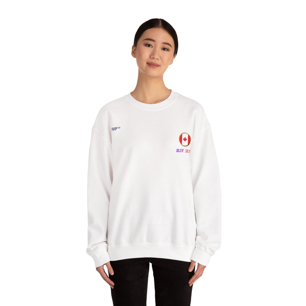 Naturally Canada. Toronto Tower Landscape Crewneck Sweatshirt | Canada Travel Poster